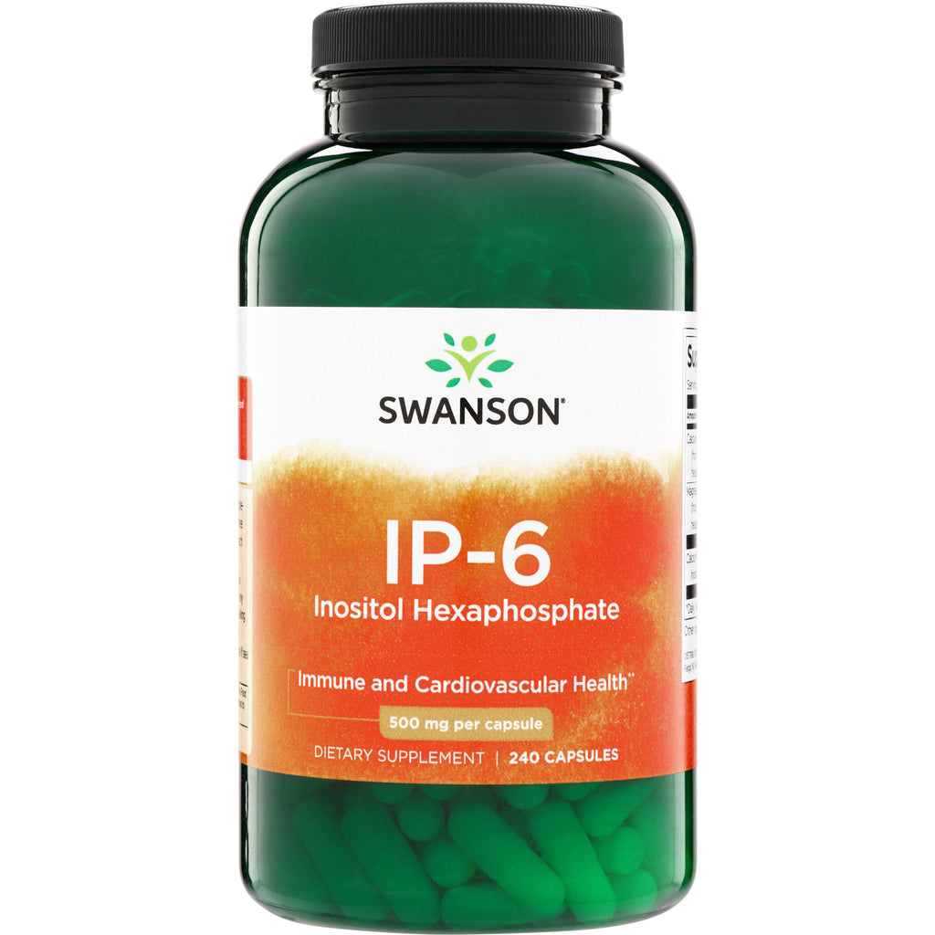 SWU1017 | Swanson IP-6 Inositol Hexaphosphate, Immune and Cardiovascular Health, 500 mg per capsule, 240 capsules - Thumbnail