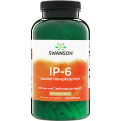 SWU1017 | Swanson IP-6 Inositol Hexaphosphate, Immune and Cardiovascular Health, 500 mg per capsule, 240 capsules