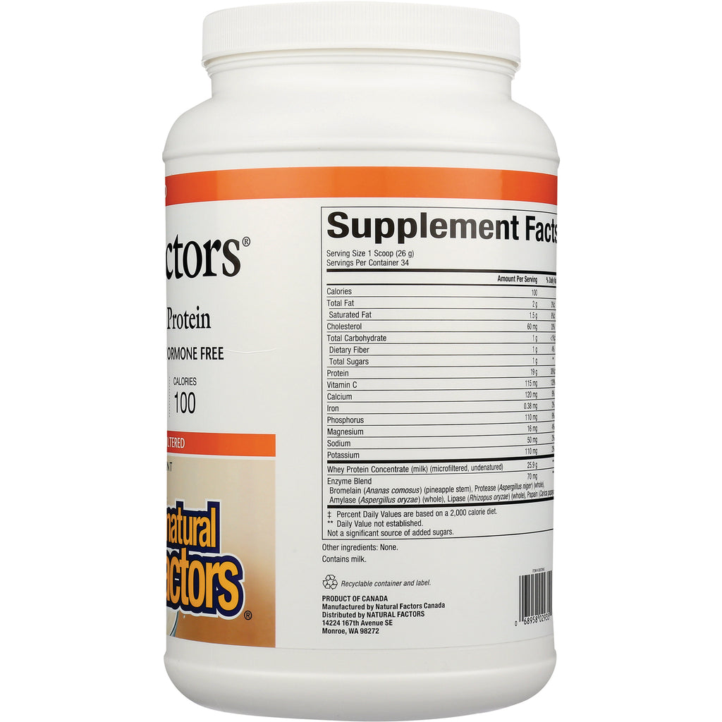 NFC108 | back of white supplement container showing Supplement Facts nutrition panel and ingredients - Thumbnail