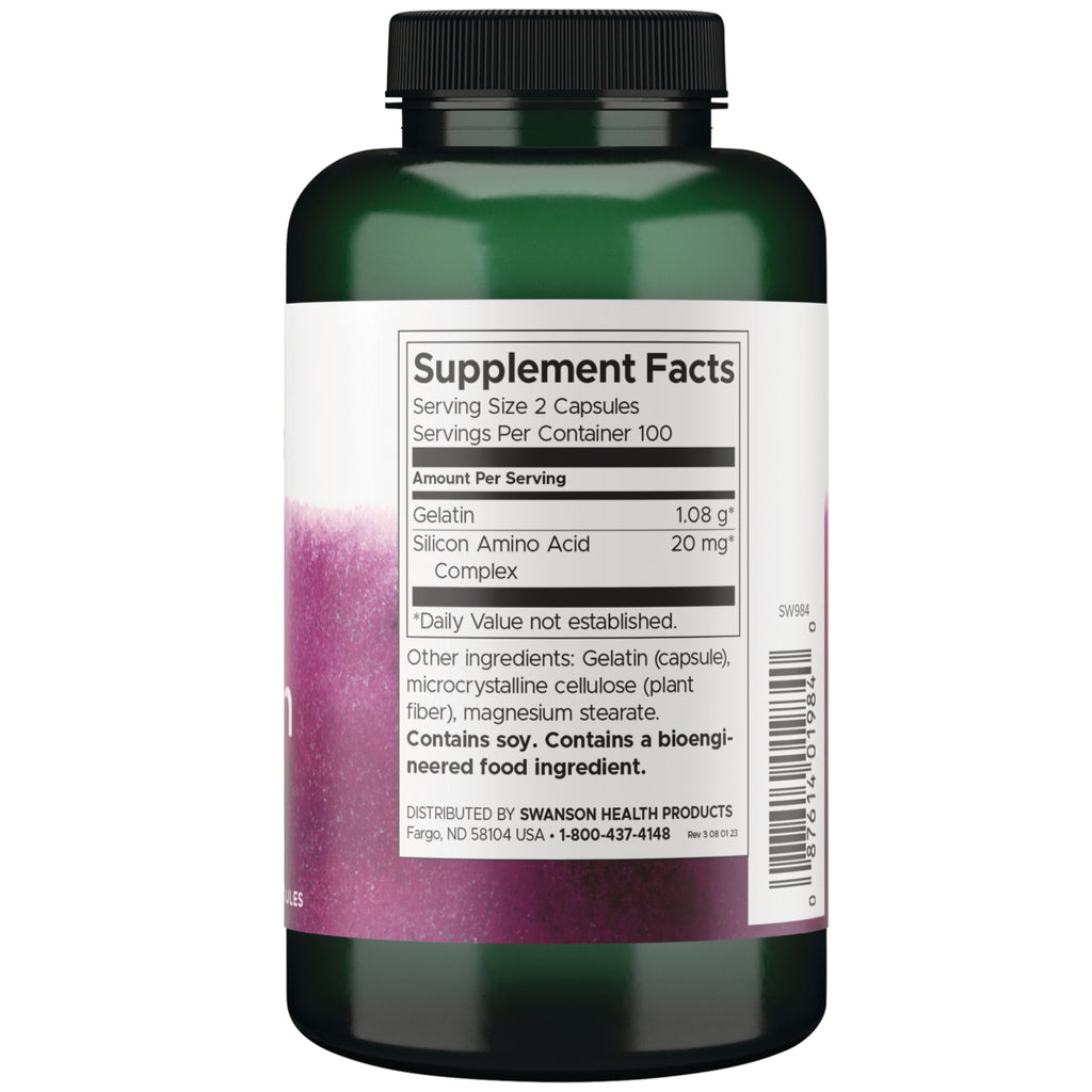 SW984 | Back label with Supplement Facts - Thumbnail