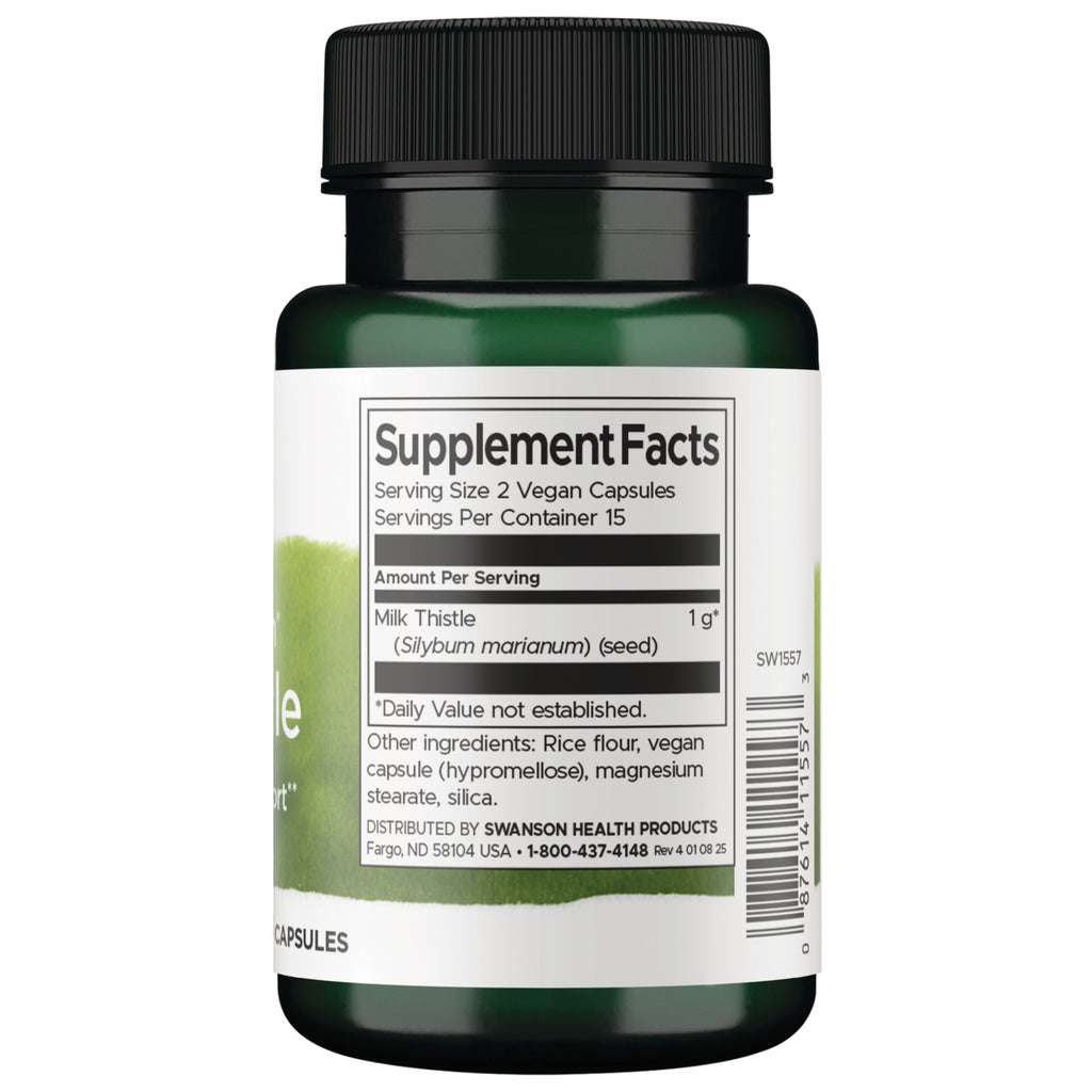 SW1557 | Back label with Supplement Facts - Thumbnail