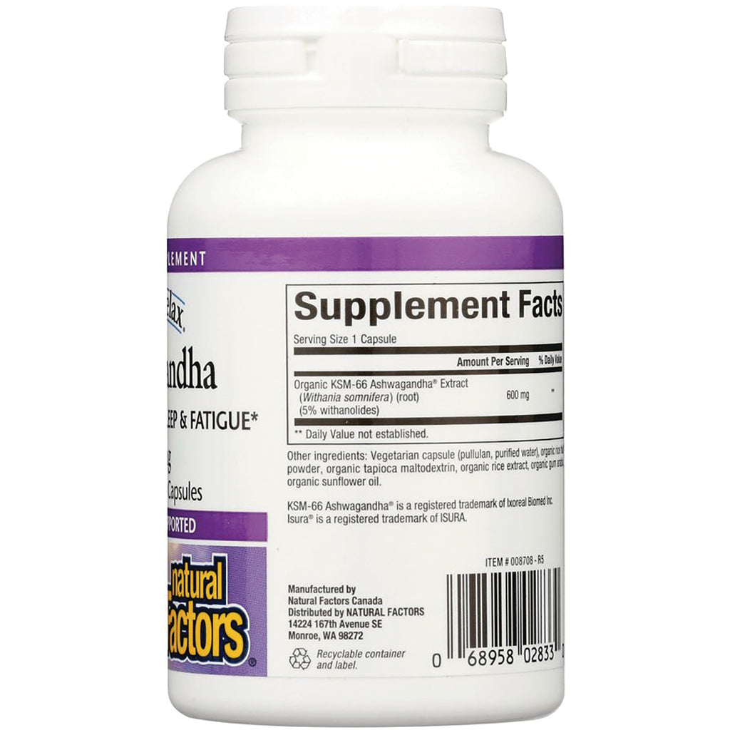 NFC155 | Back of white supplement bottle showing Supplement Facts panel, ingredients list and barcode - Thumbnail