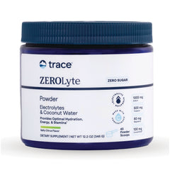 TM169 | Trace ZEROlyte electrolyte powder, Zero Sugar, Salty Citrus flavor, 12.2 oz jar