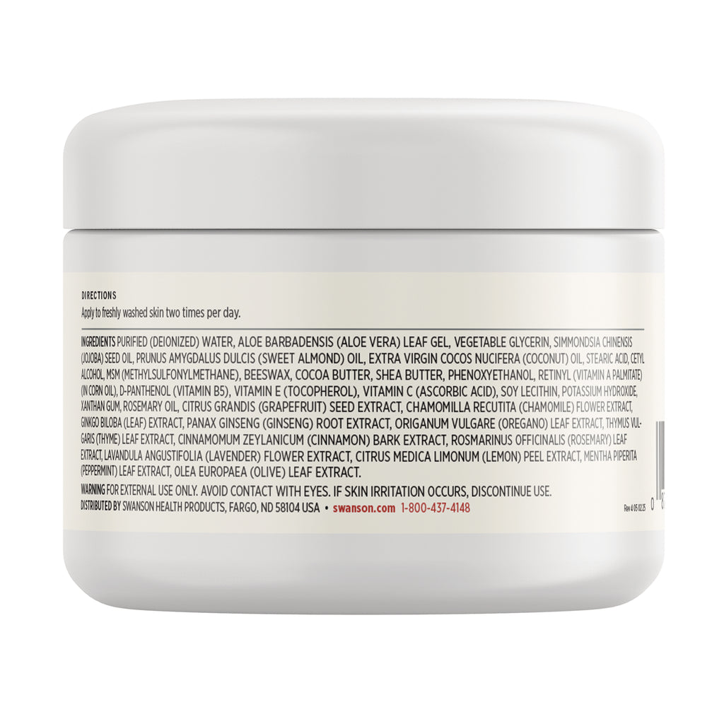 SW1464 | Ingredients, directions, and warnings panel for topical skincare product - Thumbnail