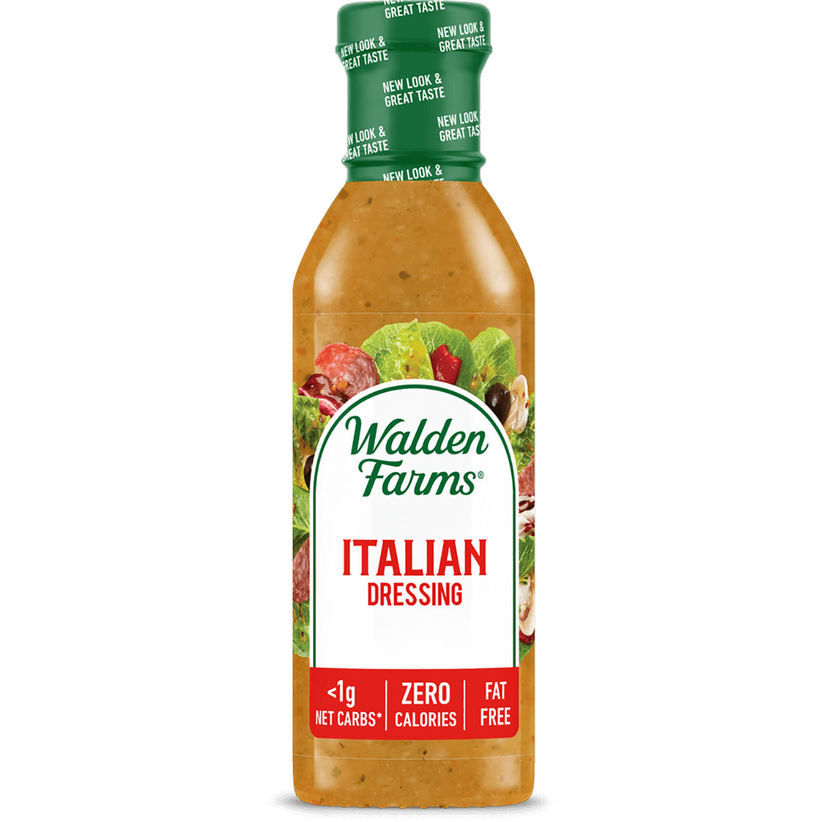 WAL015 | Walden Farms Italian Dressing bottle, <1g net carbs, zero calories, fat free