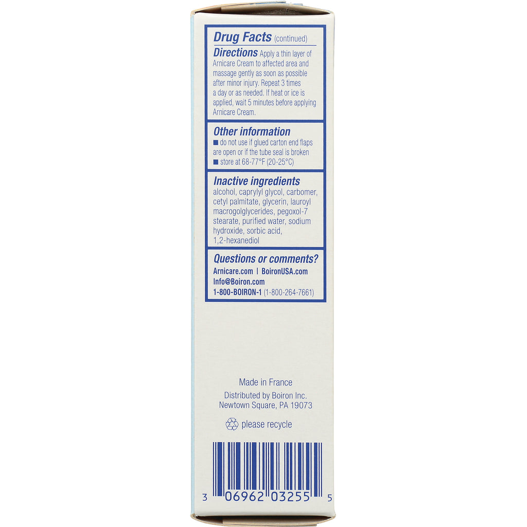 BRN079 | Back panel of product box showing drug facts, inactive ingredients, contact information and barcode - Thumbnail