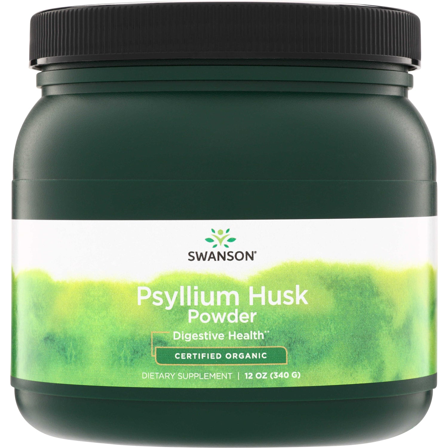 SWF102 | Swanson Psyllium Husk Powder, Certified Organic, 12 oz (340 g)