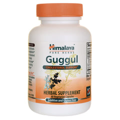 HHH009 | Himalaya Guggul cholesterol support herbal supplement 60 vegetarian capsules, additive and gluten free