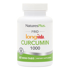 NTP350 | NaturesPlus PRO longvida Curcumin 1000 bottle, 60 mini-tabs dietary supplement