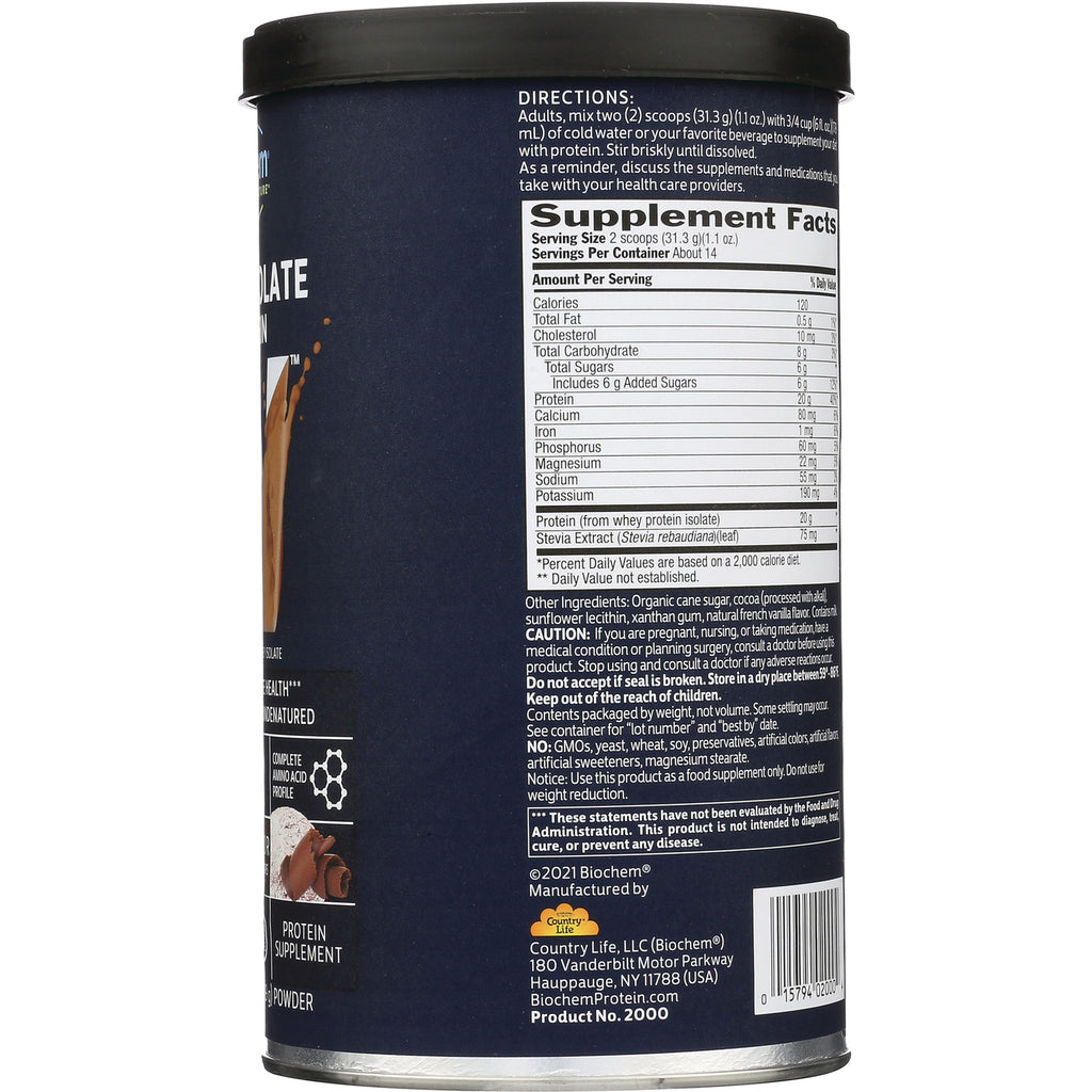 CRL366 | back label showing Supplement Facts panel, directions, ingredients and barcode on navy can - Thumbnail
