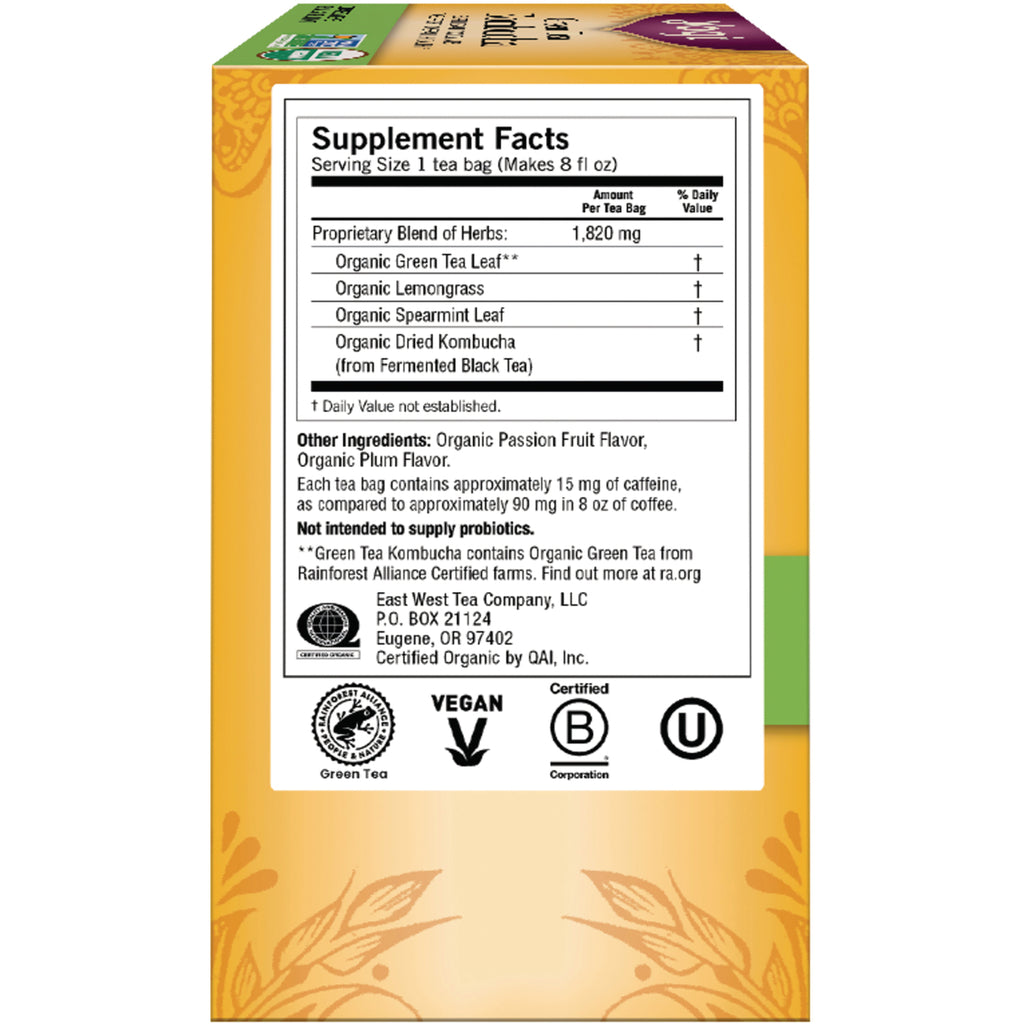 AHW002 | Back panel with Supplement Facts, other ingredients, and vegan and kosher certification icons - Thumbnail