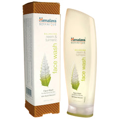 HHH032 | Himalaya Botanique balancing neem & turmeric face wash bottle with outer box