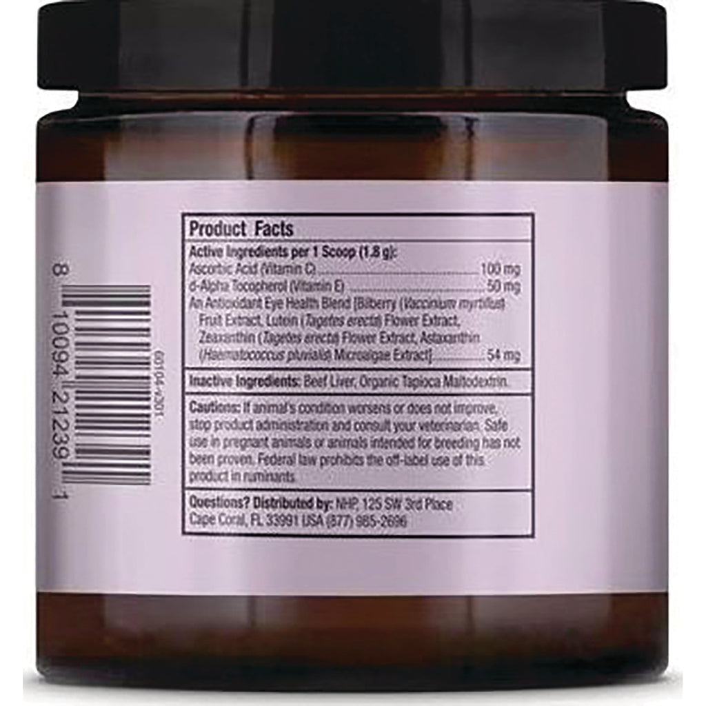 MRC115 | back label showing product facts, ingredients and barcode on a brown supplement jar - Thumbnail