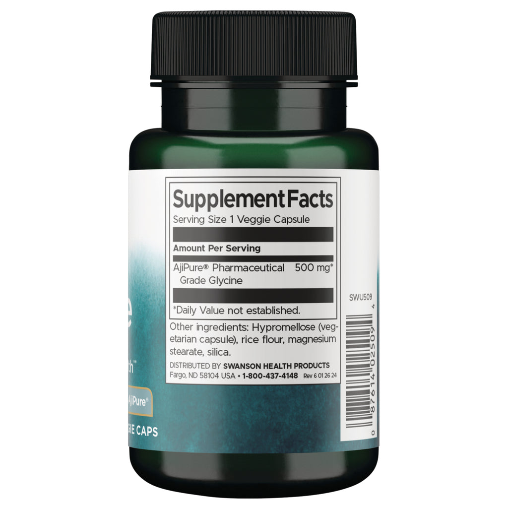 SWU509 | Back label with supplement facts and serving information - Thumbnail