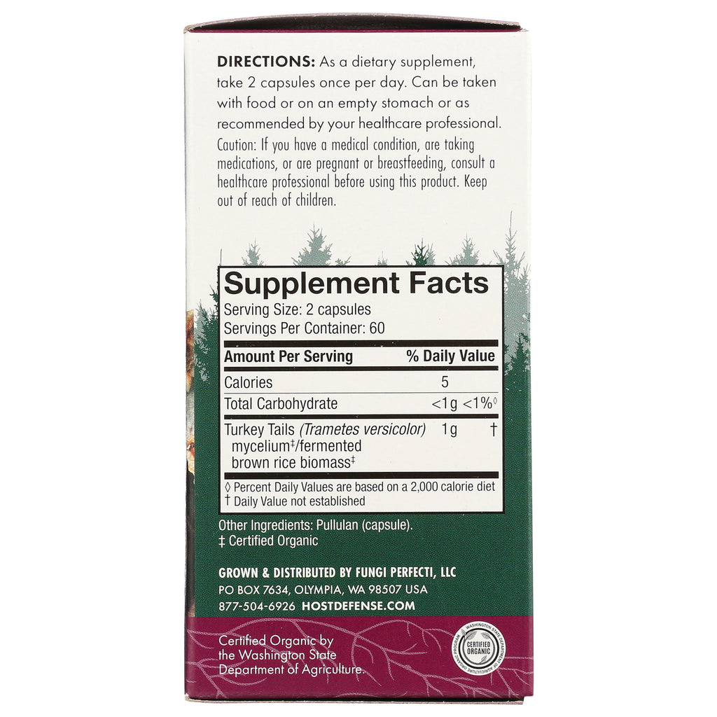 FUN013 | Back of supplement box showing directions and Supplement Facts panel listing serving size, ingredients, and manufacturer info - Thumbnail
