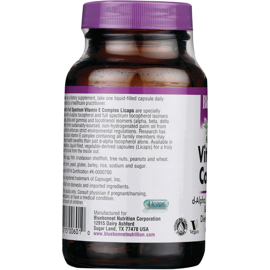 BLU130 | back label of supplement bottle showing supplement facts, usage directions, and manufacturer information - Thumbnail