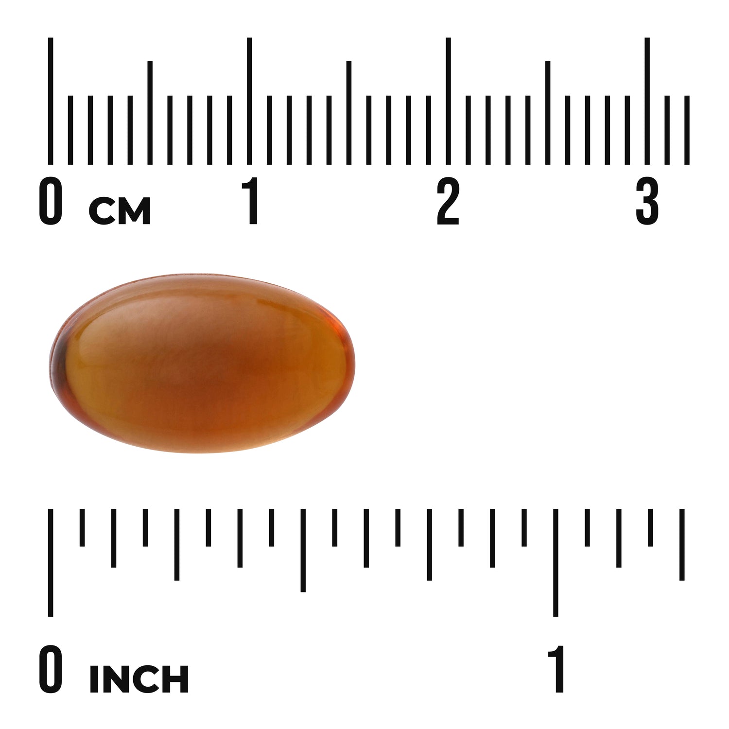 SWH221 | Brown softgel with size guide, 03 cm and 01 inch rulers