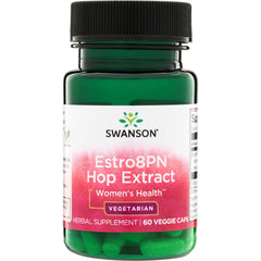 SWH217 | Swanson Estro8PN Hop Extract, Women's Health, Vegetarian herbal supplement, 60 veggie caps bottle front