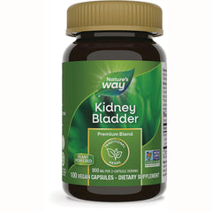 NW091 | Nature's Way Kidney Bladder supplement bottle with green label reading Kidney Bladder, 100 vegan capsules