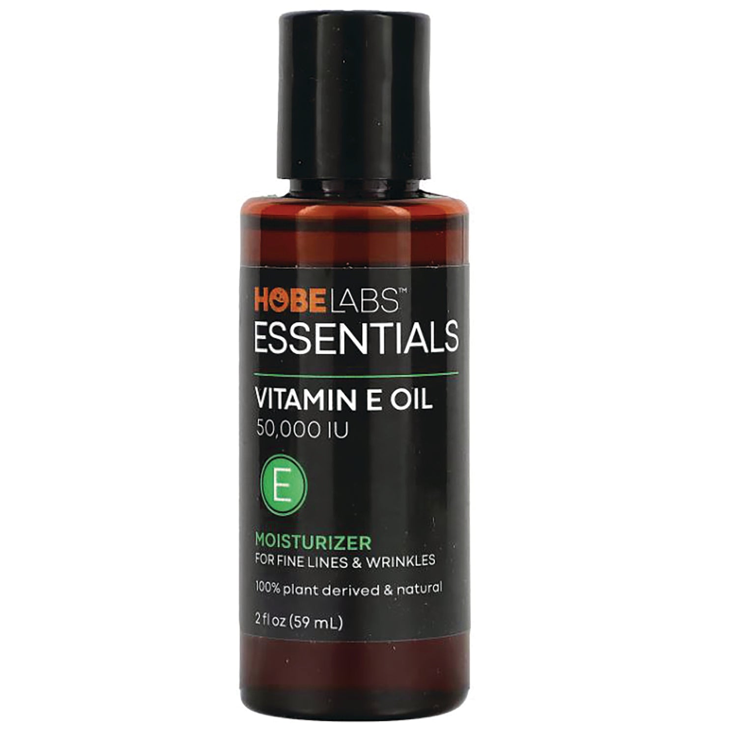 HBL002 | Hobe Labs Essentials Vitamin E Oil 50,000 IU moisturizer bottle, 2 fl oz