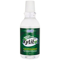 EPI007 | 16 fl oz Epic Xylitol spearmint mouthwash bottle with front label visible