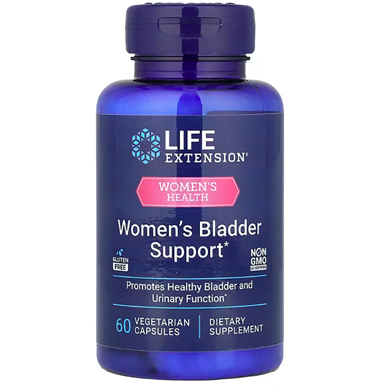 LE587 | Life Extension Women's Bladder Support bottle, 60 vegetarian capsules, gluten free, non GMO