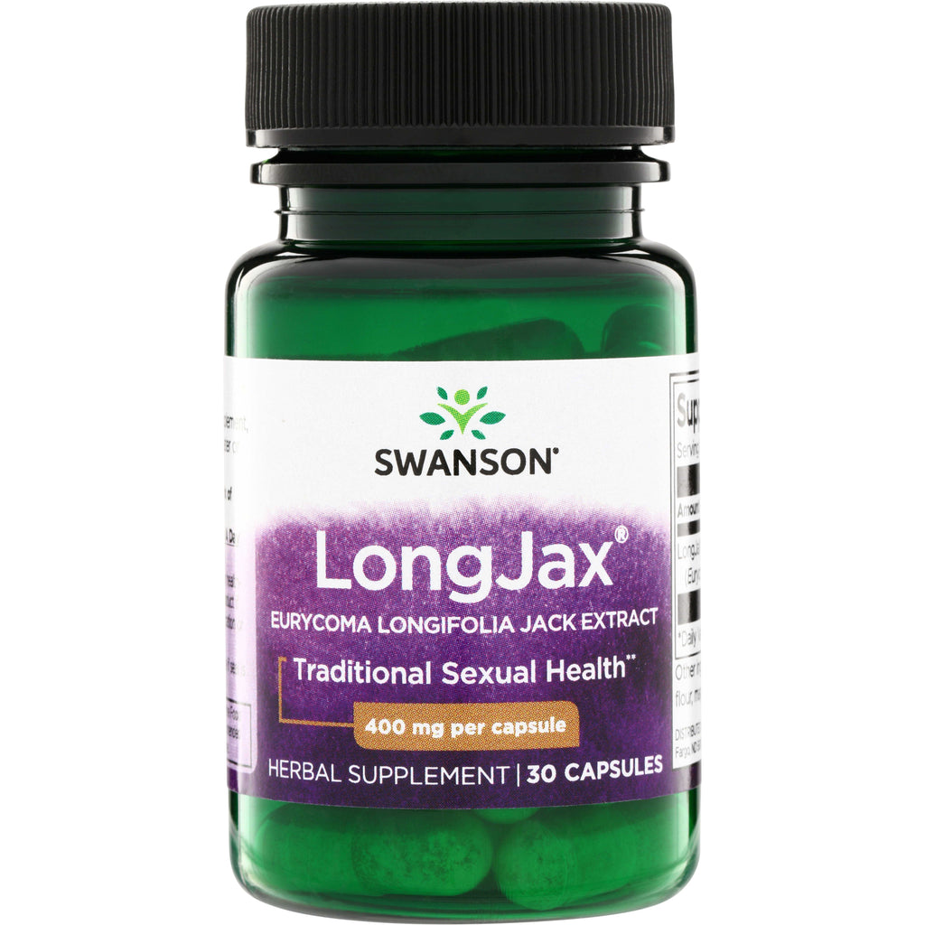 SWP018 | Swanson LongJax Eurycoma Longifolia Jack Extract, 400 mg per capsule, herbal supplement, 30 capsules - Thumbnail
