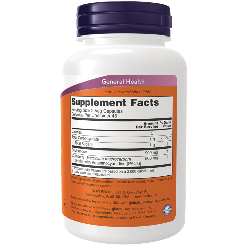 NWF1389 | Back of white supplement bottle showing Supplement Facts panel and ingredient text - Thumbnail