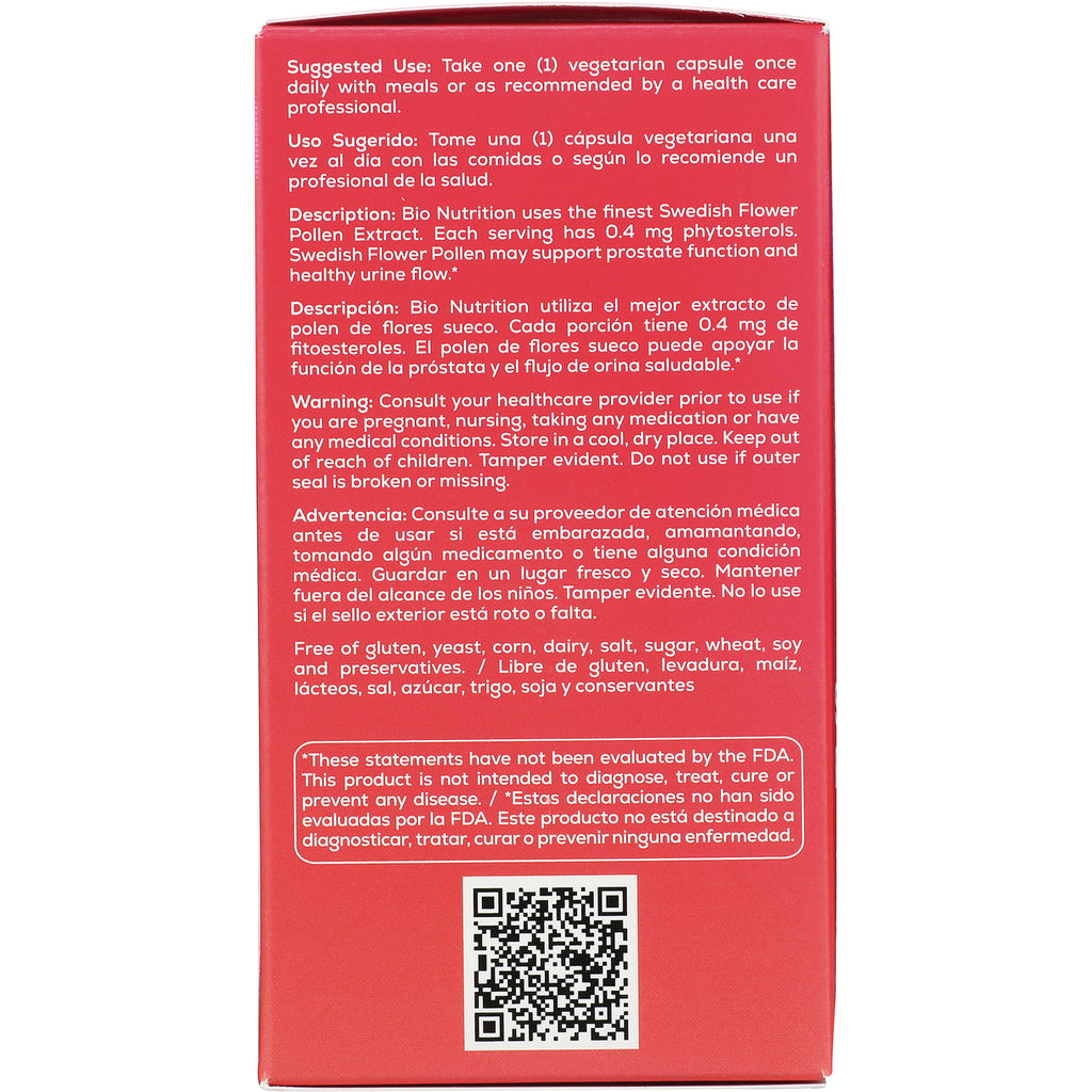 BNN035 | Back panel showing supplement directions, warnings, ingredients and a QR code - Thumbnail