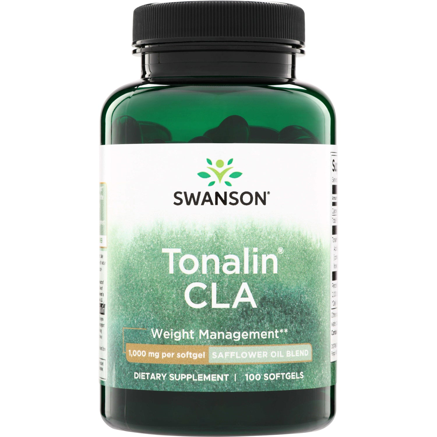 SWU681 | Swanson Tonalin CLA softgels, Weight Management, 1,000 mg per softgel safflower oil blend, 100 softgels