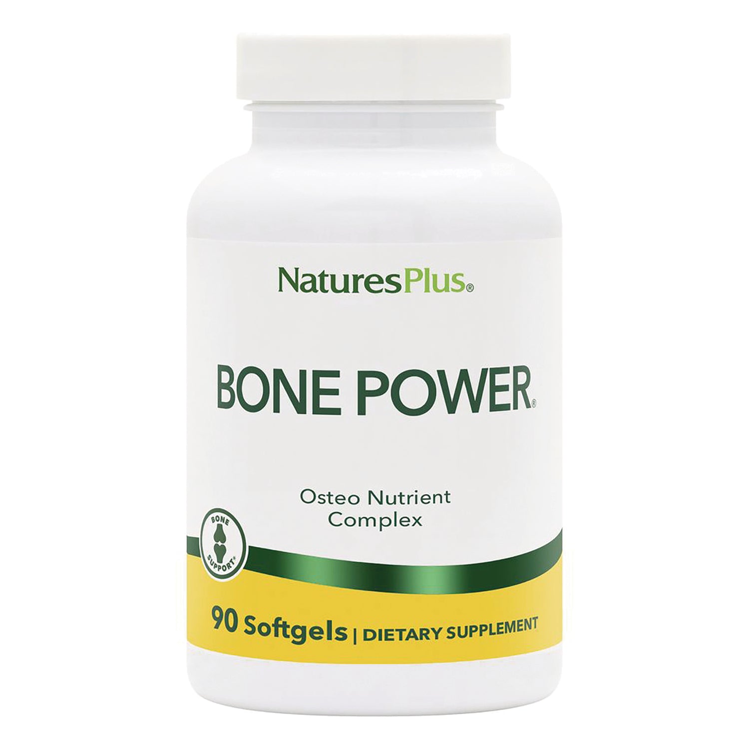 NTP133 | NaturesPlus BONE POWER bottle, Osteo Nutrient Complex, 90 softgels dietary supplement