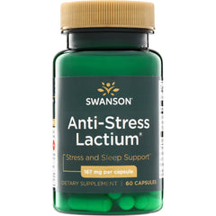 SWU369 | Swanson Anti-Stress Lactium, Stress and Sleep Support, 167 mg per capsule, 60 capsules, front bottle