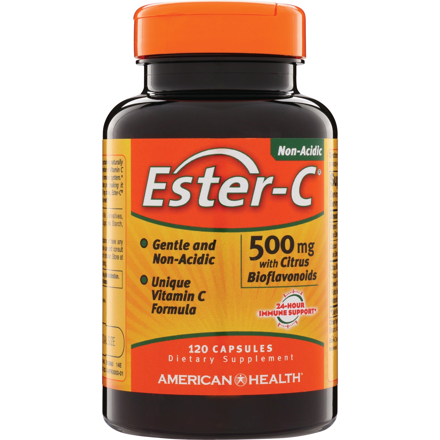 AM088 | American Health Ester-C Non-Acidic 500 mg with Citrus Bioflavonoids, 120 capsules