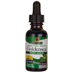 NAT037 | amber dropper bottle labeled Goldenseal Hydrastis canadensis 500 mg by Nature's Answer