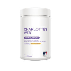 RE003 | White jar of Charlotte's Web Brain Support gummies, yuzu citrus, 60 gummies, 25 mg broad-spectrum CBD