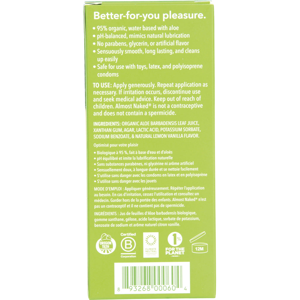 GCL005 | Back panel showing ingredients, usage instructions, certifications, and barcode - Thumbnail