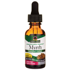 NAT284 | Amber dropper bottle labeled Myrrh Commiphora molmol 2,000 mg Nature's Answer