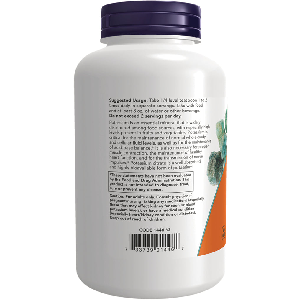 NWF1374 | Rear label of white supplement bottle showing suggested usage, caution text and barcode - Thumbnail