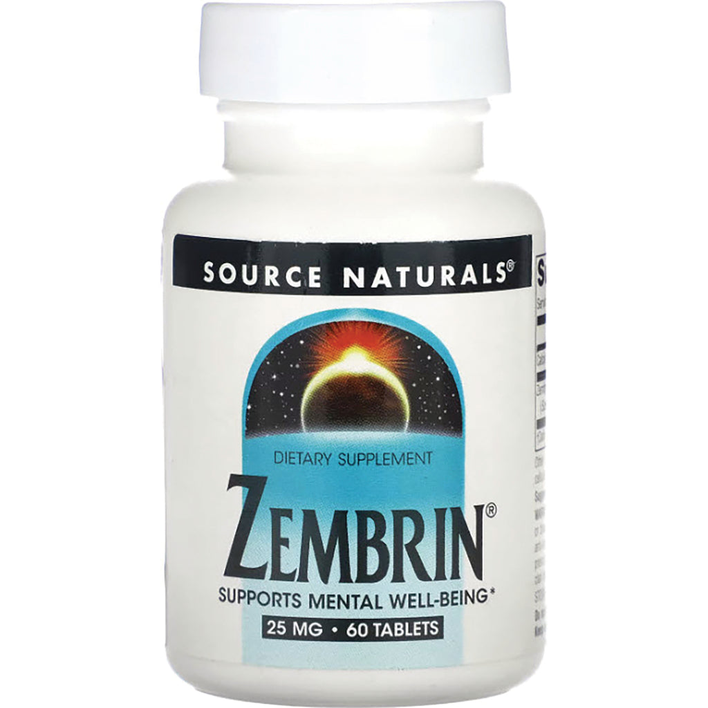 SN559 | Source Naturals Zembrin dietary supplement, 25 mg, 60 tablets - Thumbnail