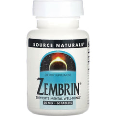 SN559 | Source Naturals Zembrin dietary supplement, 25 mg, 60 tablets