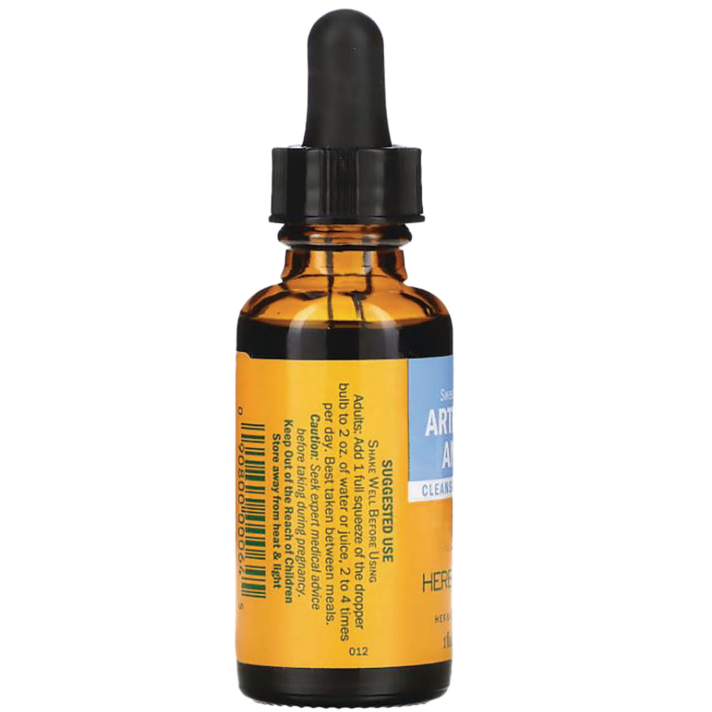 HPH073 | back of amber dropper bottle with vertical label showing SUGGESTED USE and barcode - Thumbnail