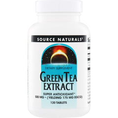 SN113 | Source Naturals Green Tea Extract dietary supplement, 500 mg, 120 tablets