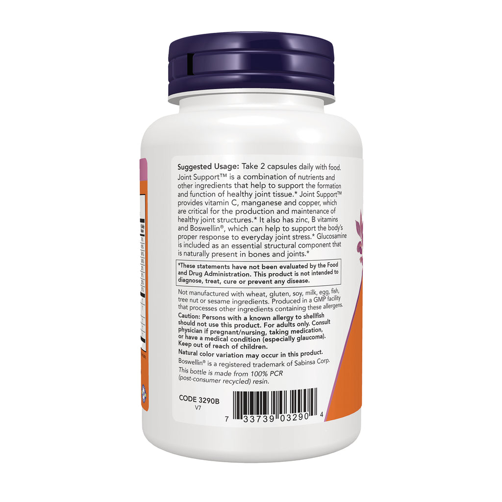 NWF320 | White supplement bottle back label showing Suggested Usage Take 2 capsules daily, warnings and barcode - Thumbnail