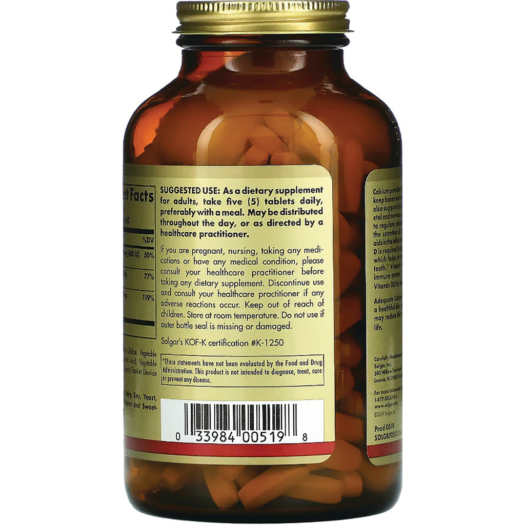 SLG267 | back of amber supplement bottle showing usage instructions, nutrition facts, and barcode - Thumbnail