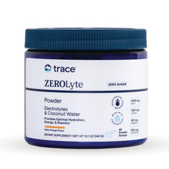 TM168 | Trace ZEROlyte electrolyte powder, Zero Sugar, Salty Orange flavor, 12.1 oz jar