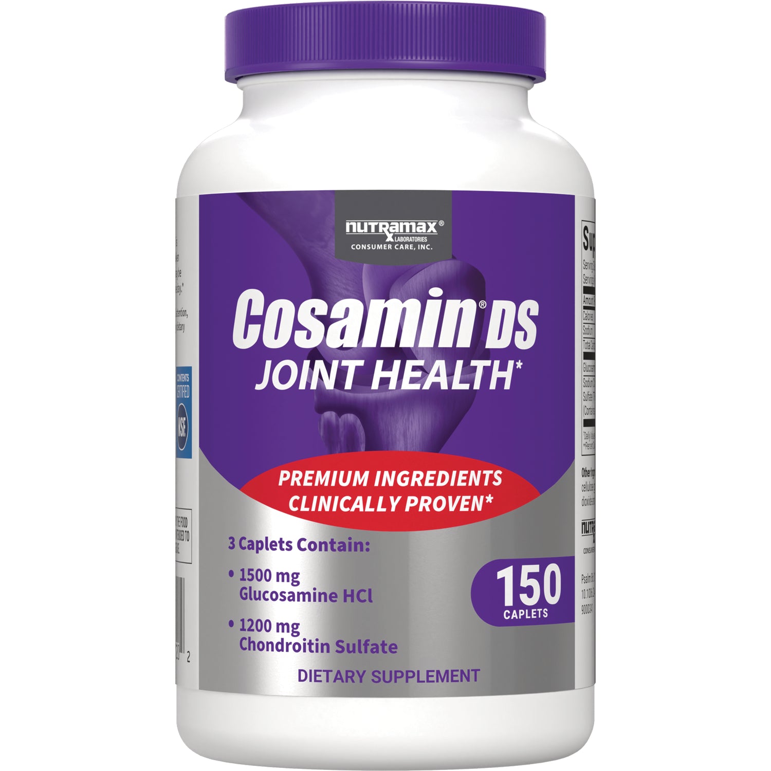 CSM007 | Cosamin DS Joint Health white bottle with purple label showing 150 caplets