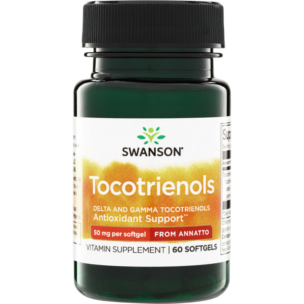 SWU526 | Swanson Tocotrienols, antioxidant support, 50 mg per softgel from annatto, vitamin supplement, 60 softgels - Thumbnail