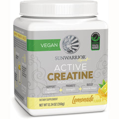 SNW047 | Sunwarrior Sport Active Creatine Monohydrate, Vegan, Lemonade flavor, 12.34 oz (350 g) jar