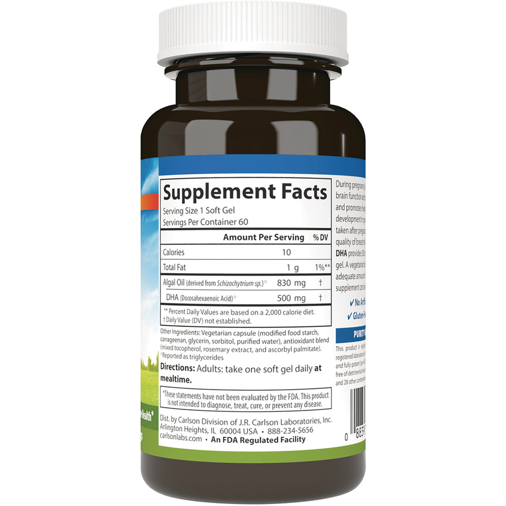 CSN323 | back label of brown supplement bottle showing Supplement Facts panel, ingredients, and directions - Thumbnail