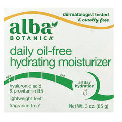 ABA026 | Alba Botanica Daily Oil-Free Hydrating Moisturizer, fragrance free, 3 oz (85 g)